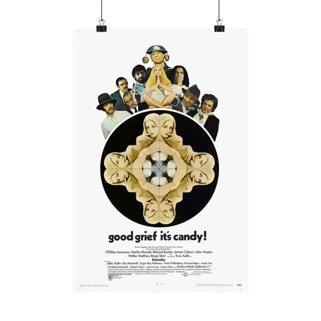 CANDY 1968 - Paper Movie Poster 12″ x 18″ Matte - The Sticker Space