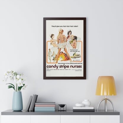 CANDY STRIPE NURSES 1974 - Framed Movie Poster-The Sticker Space