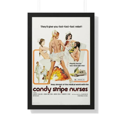 CANDY STRIPE NURSES 1974 - Framed Movie Poster - The Sticker Space