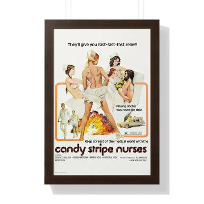 CANDY STRIPE NURSES 1974 - Framed Movie Poster - The Sticker Space