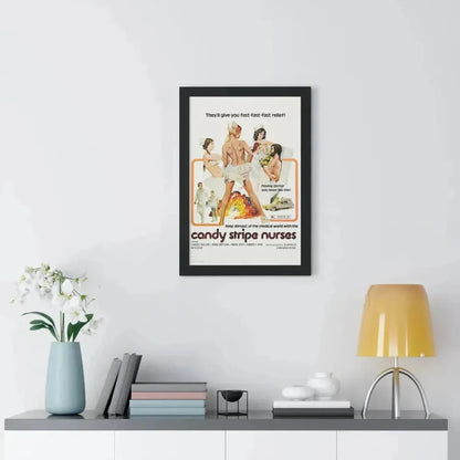 CANDY STRIPE NURSES 1974 - Framed Movie Poster - The Sticker Space