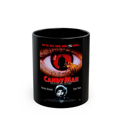 CANDYMAN (DANISH) 1992 Movie Poster - Black Coffee Mug-11oz-The Sticker Space