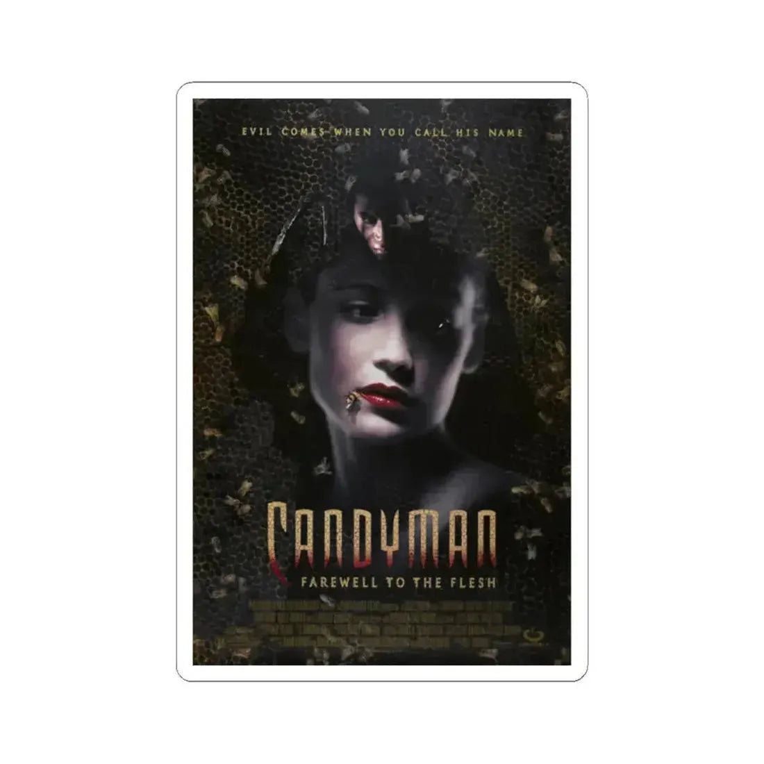 CANDYMAN FAREWELL TO THE FLESH 1995 Movie Poster - STICKER Vinyl Kiss-Cut Decal 2 Inch White - The Sticker Space