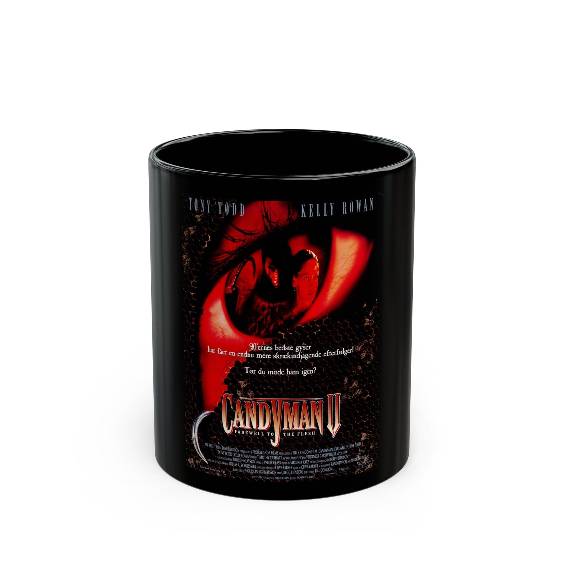 CANDYMAN II (DANISH) 1995 Movie Poster - Black Coffee Mug-11oz-The Sticker Space