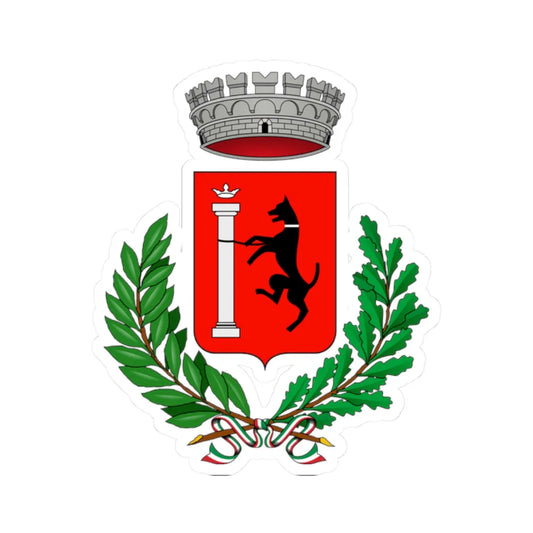 Canistro-Stemma (Italy) (Coat of Arms) STICKER Vinyl Kiss-Cut Decal 2 Inch White - The Sticker Space