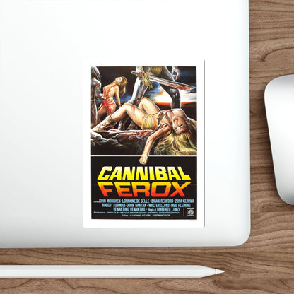 CANNIBAL FEROX 1981 Movie Poster STICKER Vinyl Die-Cut Decal-The Sticker Space