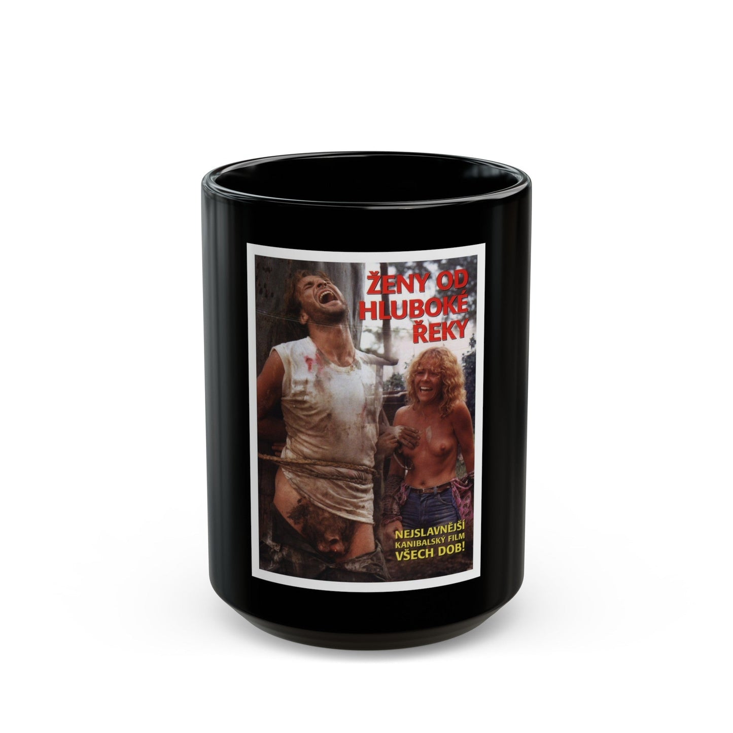 CANNIBAL FEROX (2) 1981 Movie Poster - Black Coffee Mug-15oz-The Sticker Space