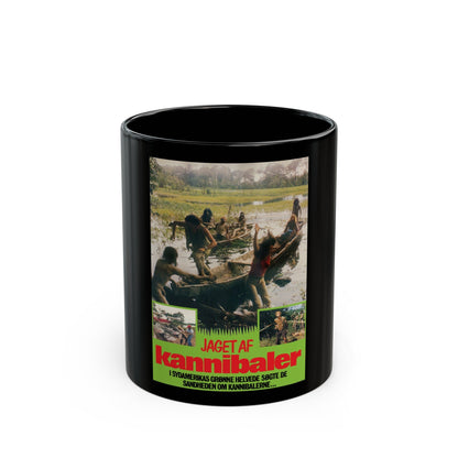 CANNIBAL FEROX (DANISH) 1981 Movie Poster - Black Coffee Mug-11oz-The Sticker Space