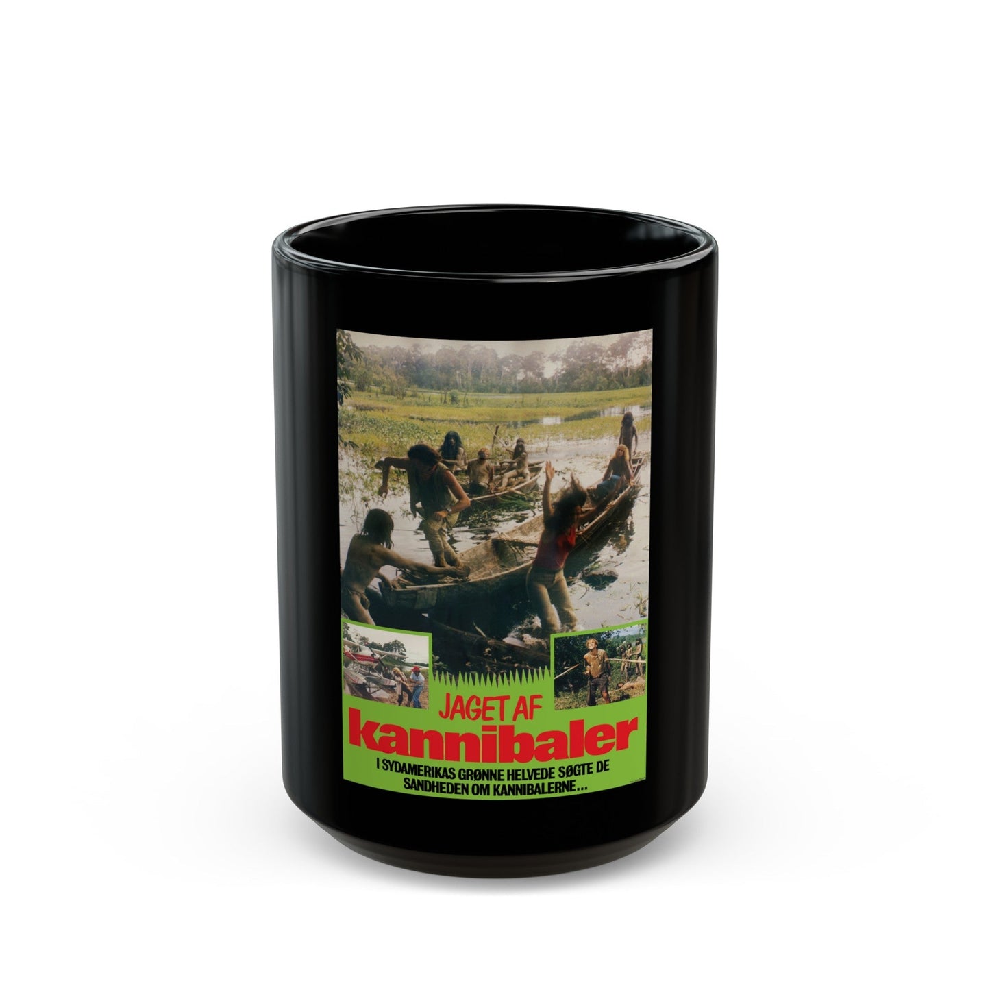 CANNIBAL FEROX (DANISH) 1981 Movie Poster - Black Coffee Mug-15oz-The Sticker Space