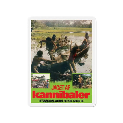 CANNIBAL FEROX (DANISH) 1981 Movie Poster - Refrigerator Magnet 2 Inch - The Sticker Space