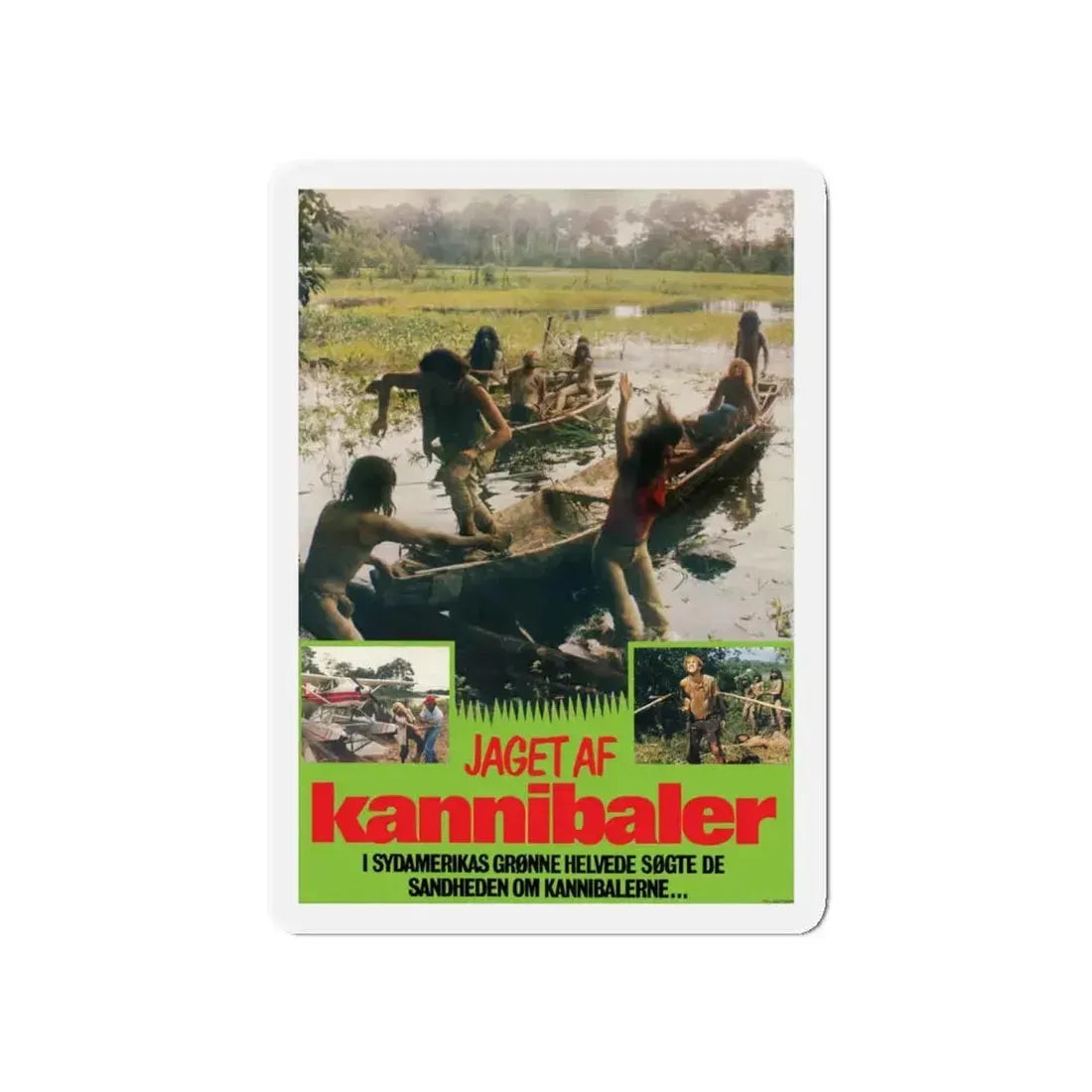 CANNIBAL FEROX (DANISH) 1981 Movie Poster - Refrigerator Magnet 5 Inch - The Sticker Space