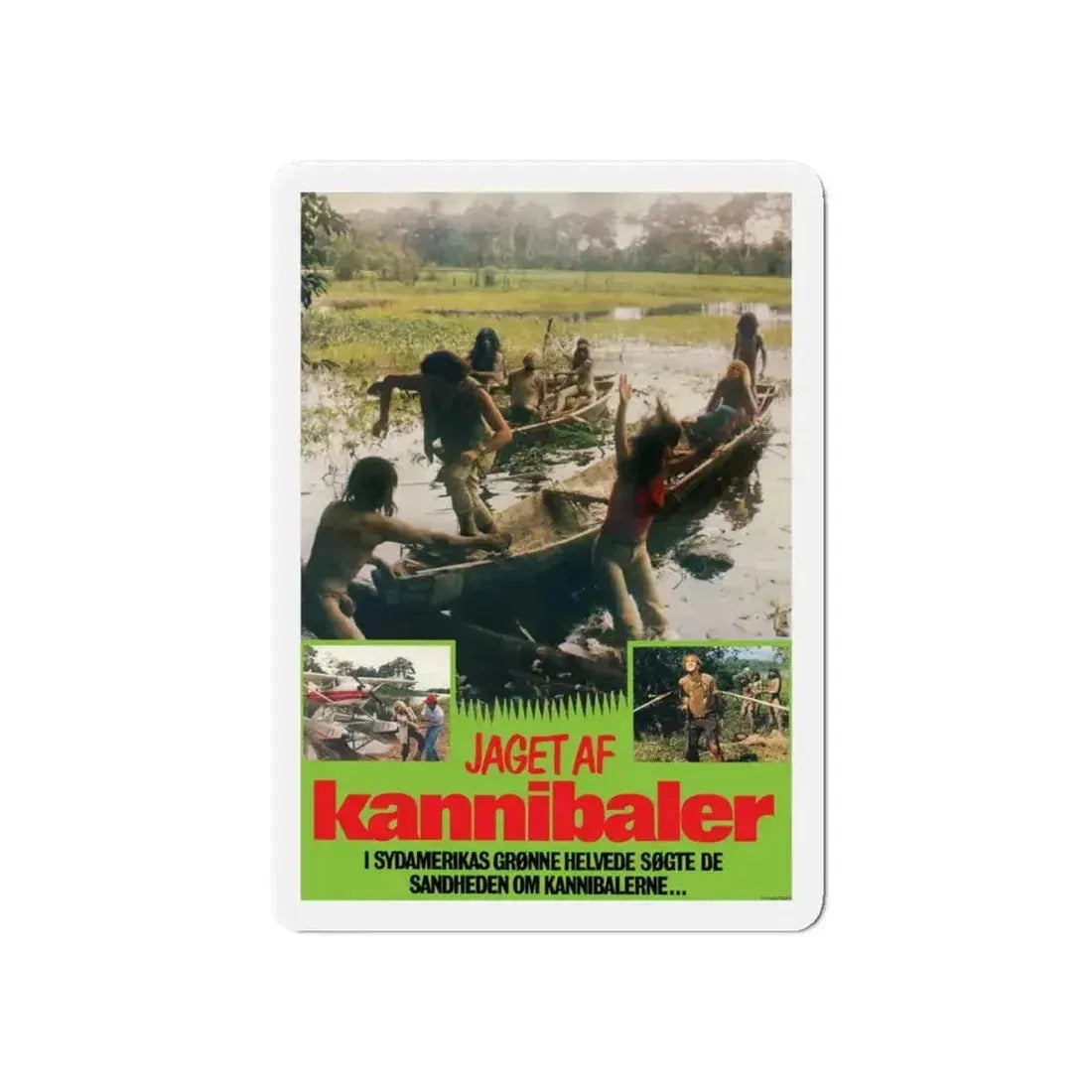 CANNIBAL FEROX (DANISH) 1981 Movie Poster - Refrigerator Magnet - The Sticker Space