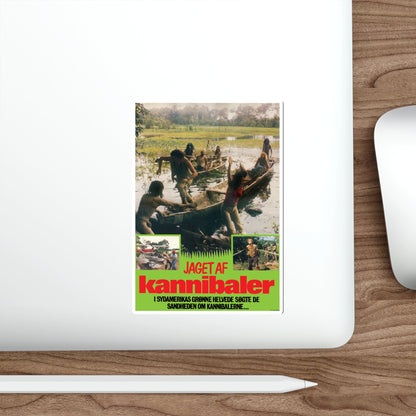 CANNIBAL FEROX (DANISH) 1981 Movie Poster STICKER Vinyl Die-Cut Decal-The Sticker Space