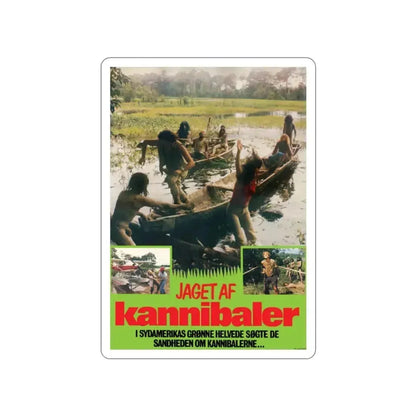 CANNIBAL FEROX (DANISH) 1981 Movie Poster STICKER Vinyl Die-Cut Decal 2 Inch - The Sticker Space