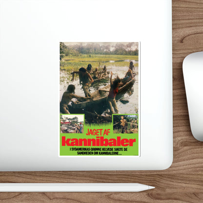 CANNIBAL FEROX (DANISH) 1981 Movie Poster STICKER Vinyl Die-Cut Decal-The Sticker Space