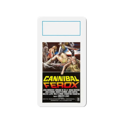 CANNIBAL FEROX (ITALIAN) 1981 Movie Poster - Refrigerator Magnet 2 Inch - The Sticker Space