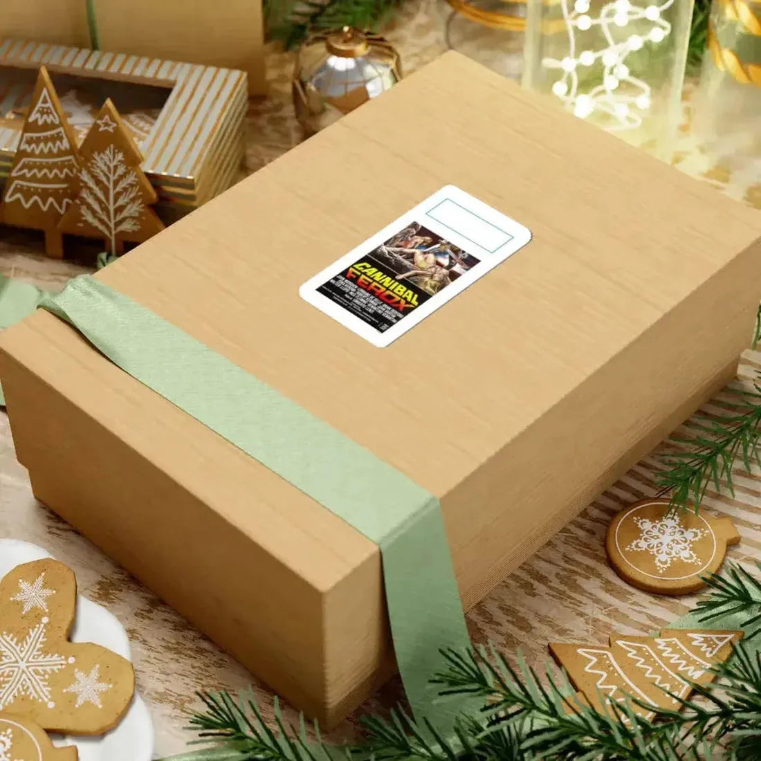 CANNIBAL FEROX (ITALIAN) 1981 Movie Poster - STICKER Vinyl Kiss-Cut Decal - The Sticker Space