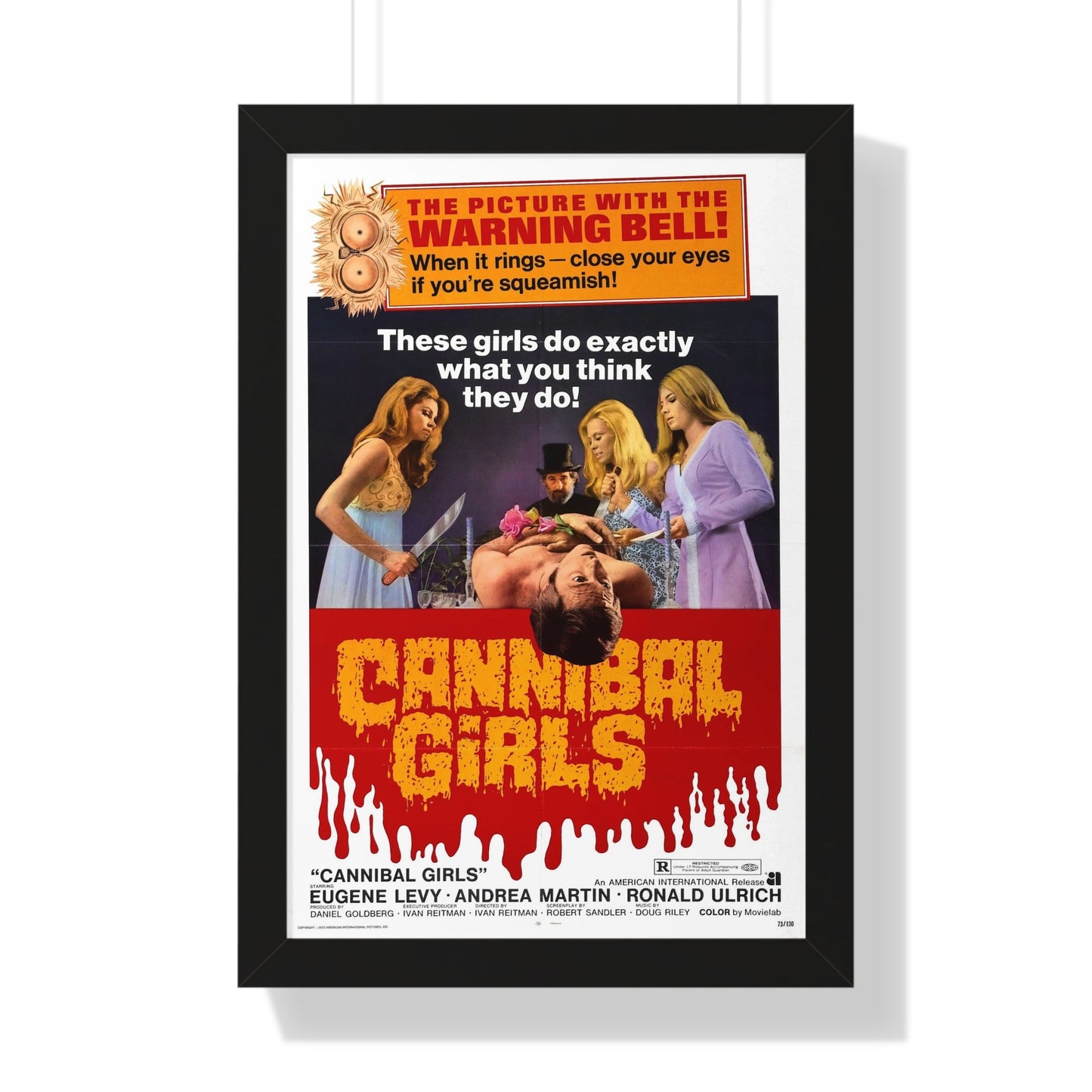 CANNIBAL GIRLS 1973 - Framed Movie Poster-16″ x 24″-The Sticker Space