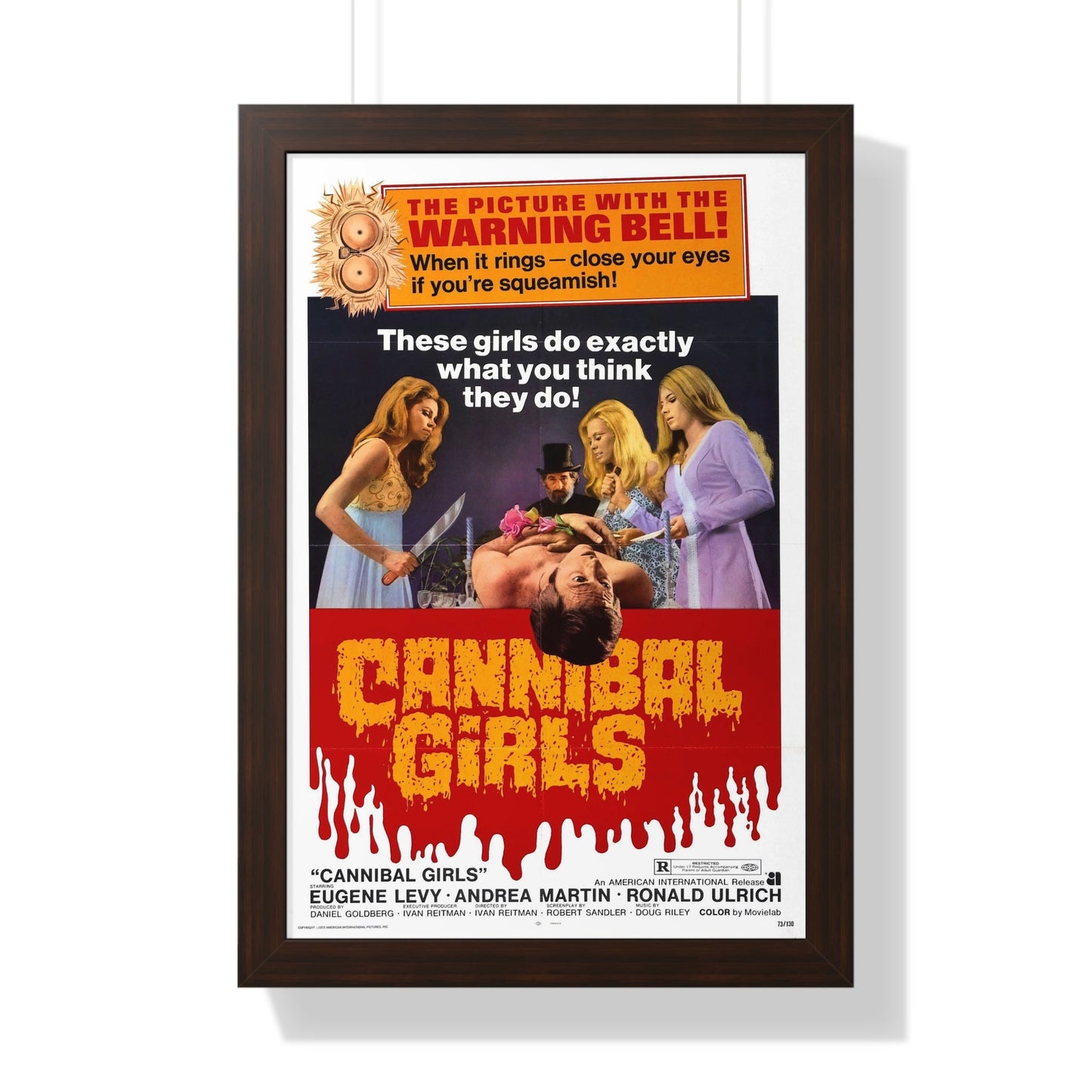 CANNIBAL GIRLS 1973 - Framed Movie Poster-16″ x 24″-The Sticker Space