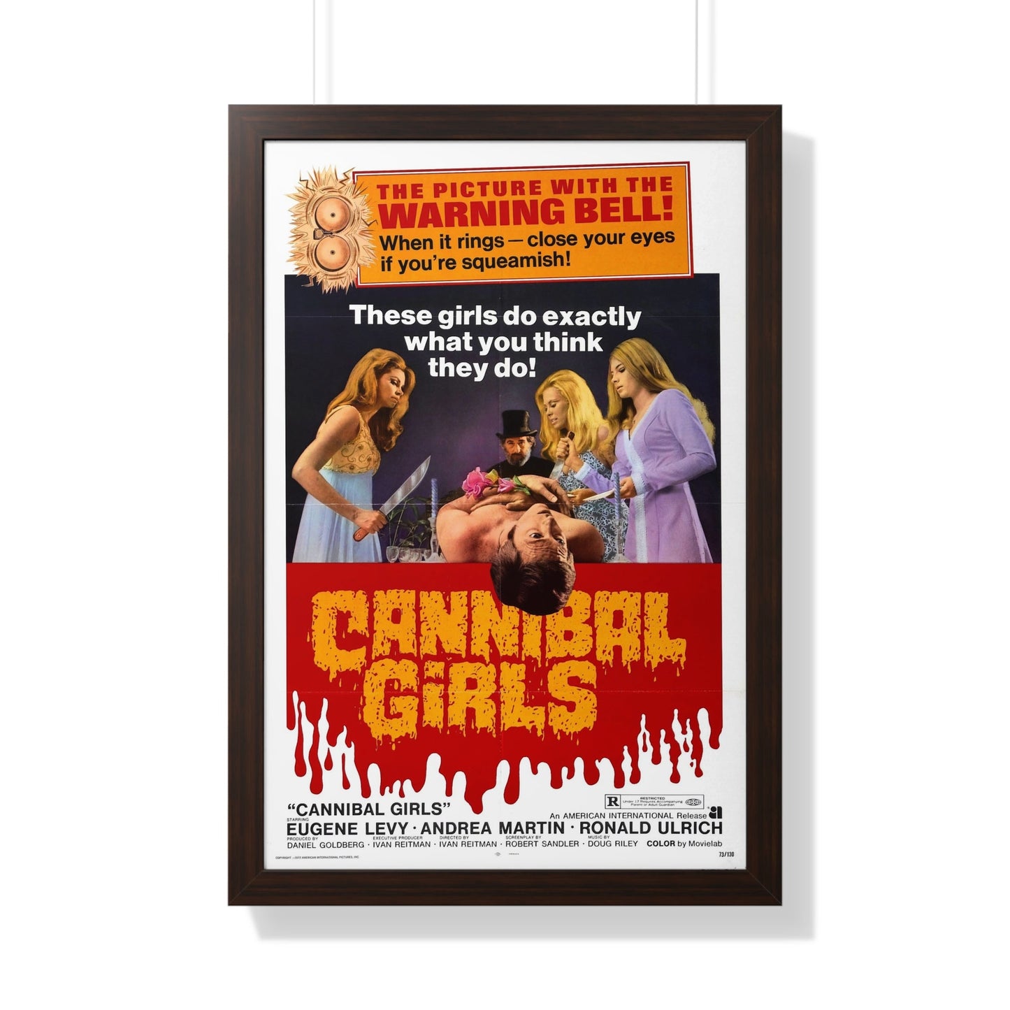 CANNIBAL GIRLS 1973 - Framed Movie Poster-20" x 30"-The Sticker Space