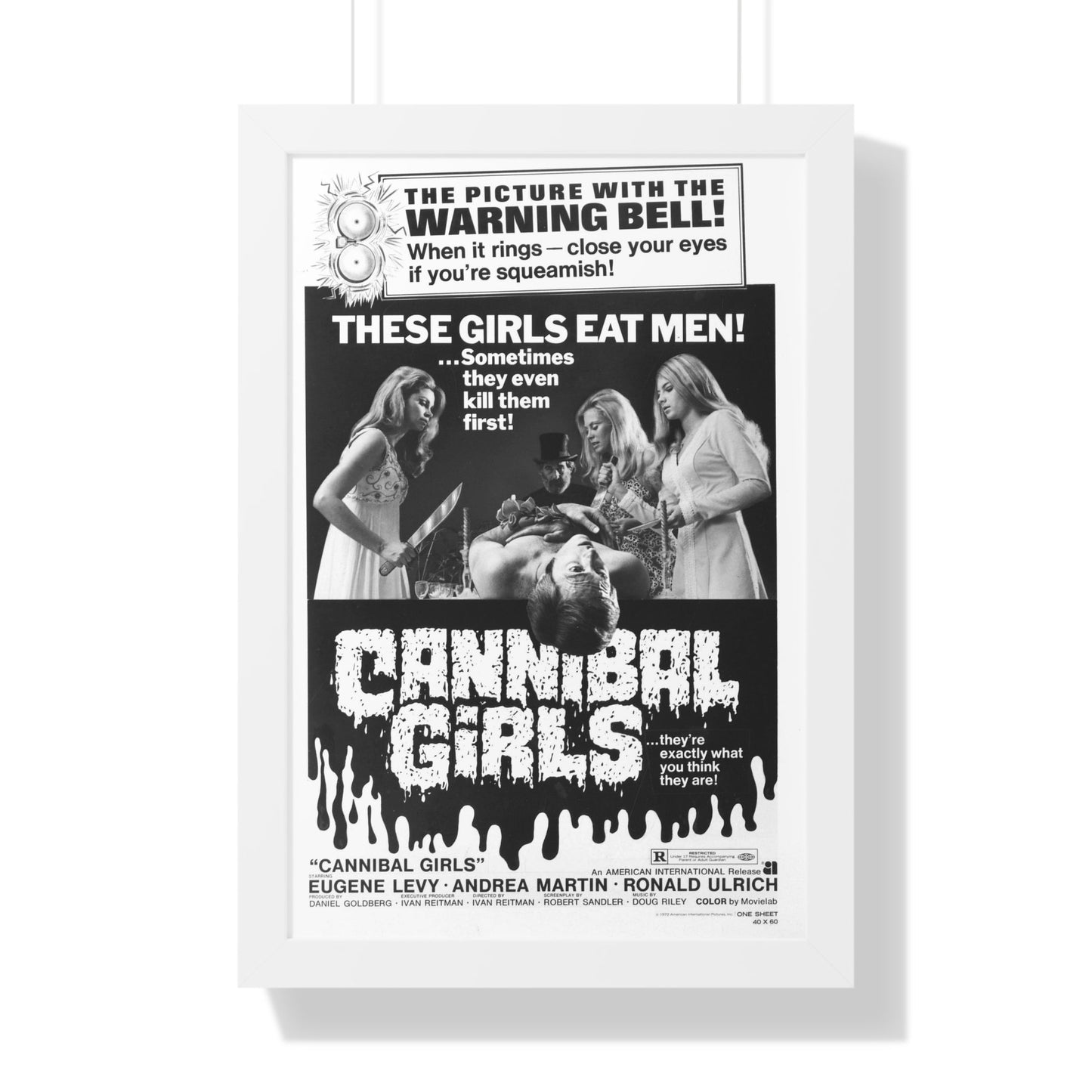 CANNIBAL GIRLS (2) 1973 - Framed Movie Poster-16″ x 24″-The Sticker Space