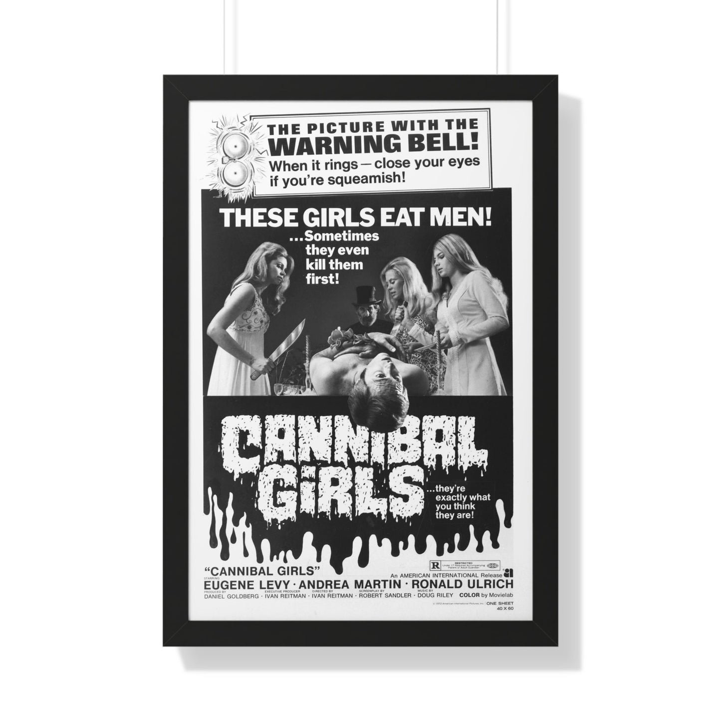 CANNIBAL GIRLS (2) 1973 - Framed Movie Poster-20" x 30"-The Sticker Space