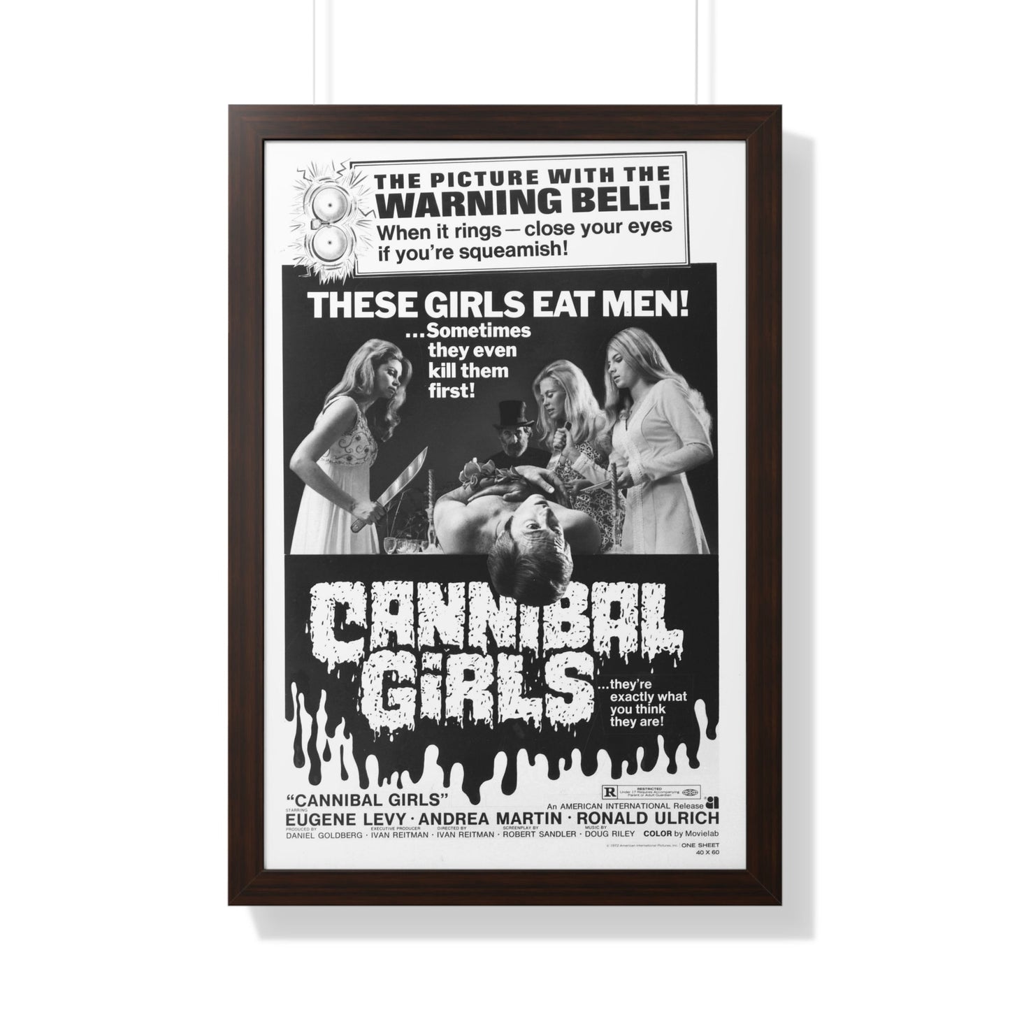 CANNIBAL GIRLS (2) 1973 - Framed Movie Poster-20" x 30"-The Sticker Space