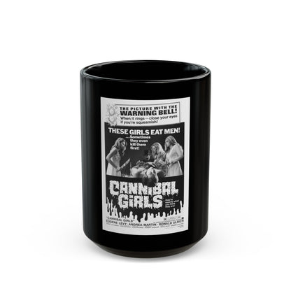 CANNIBAL GIRLS (2) 1973 Movie Poster - Black Coffee Mug-15oz-The Sticker Space