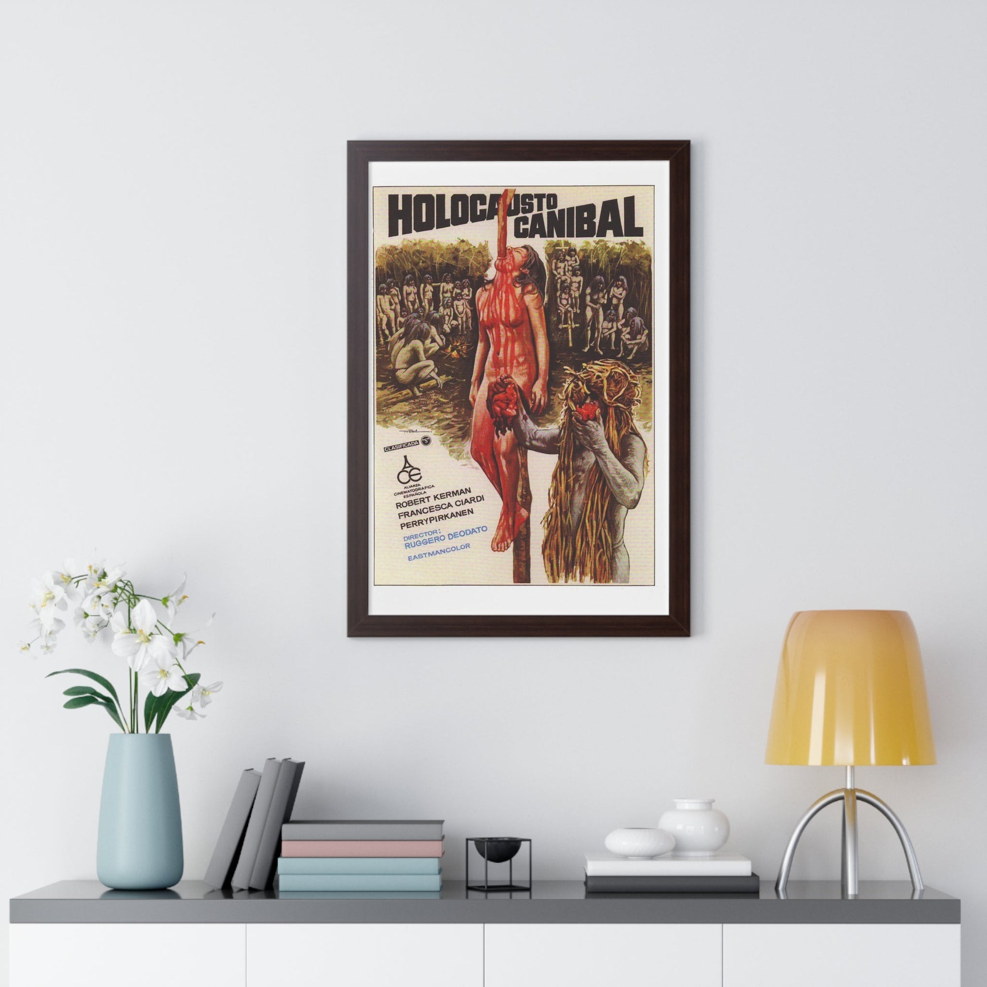 CANNIBAL HOLOCAUST 1980 - Framed Movie Poster-The Sticker Space