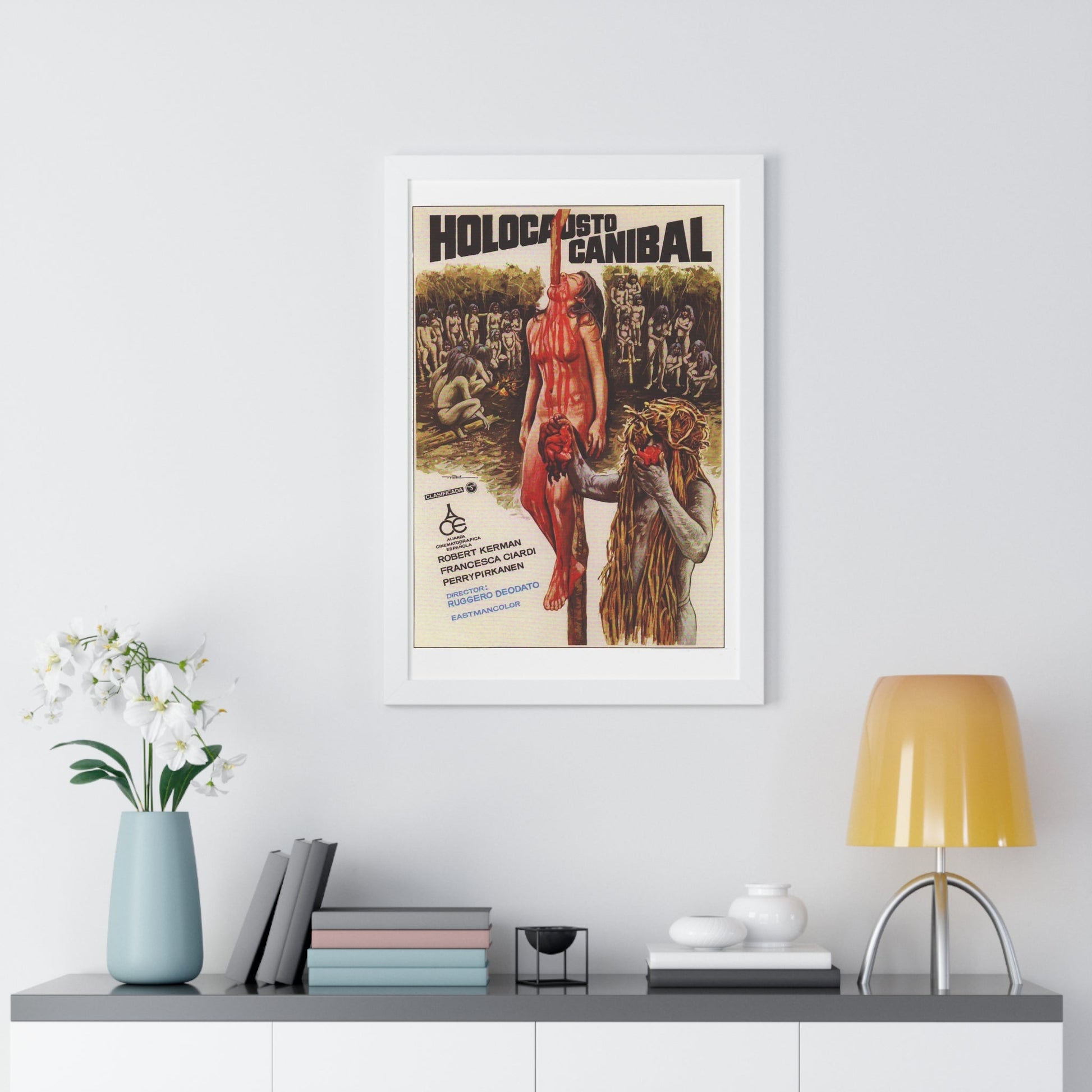 CANNIBAL HOLOCAUST 1980 - Framed Movie Poster-The Sticker Space