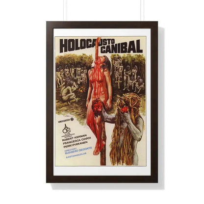 CANNIBAL HOLOCAUST 1980 - Framed Movie Poster - The Sticker Space