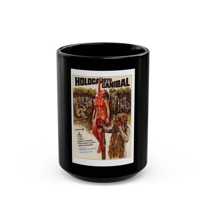 CANNIBAL HOLOCAUST 1980 Movie Poster - Black Coffee Mug-15oz-The Sticker Space