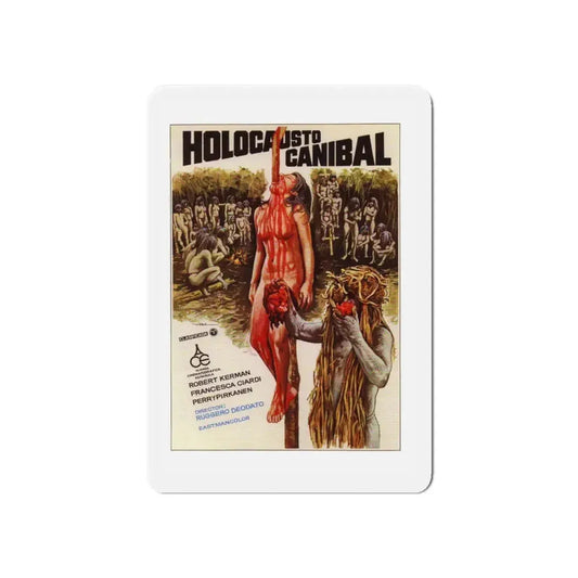 CANNIBAL HOLOCAUST 1980 Movie Poster - Refrigerator Magnet 6 Inch - The Sticker Space