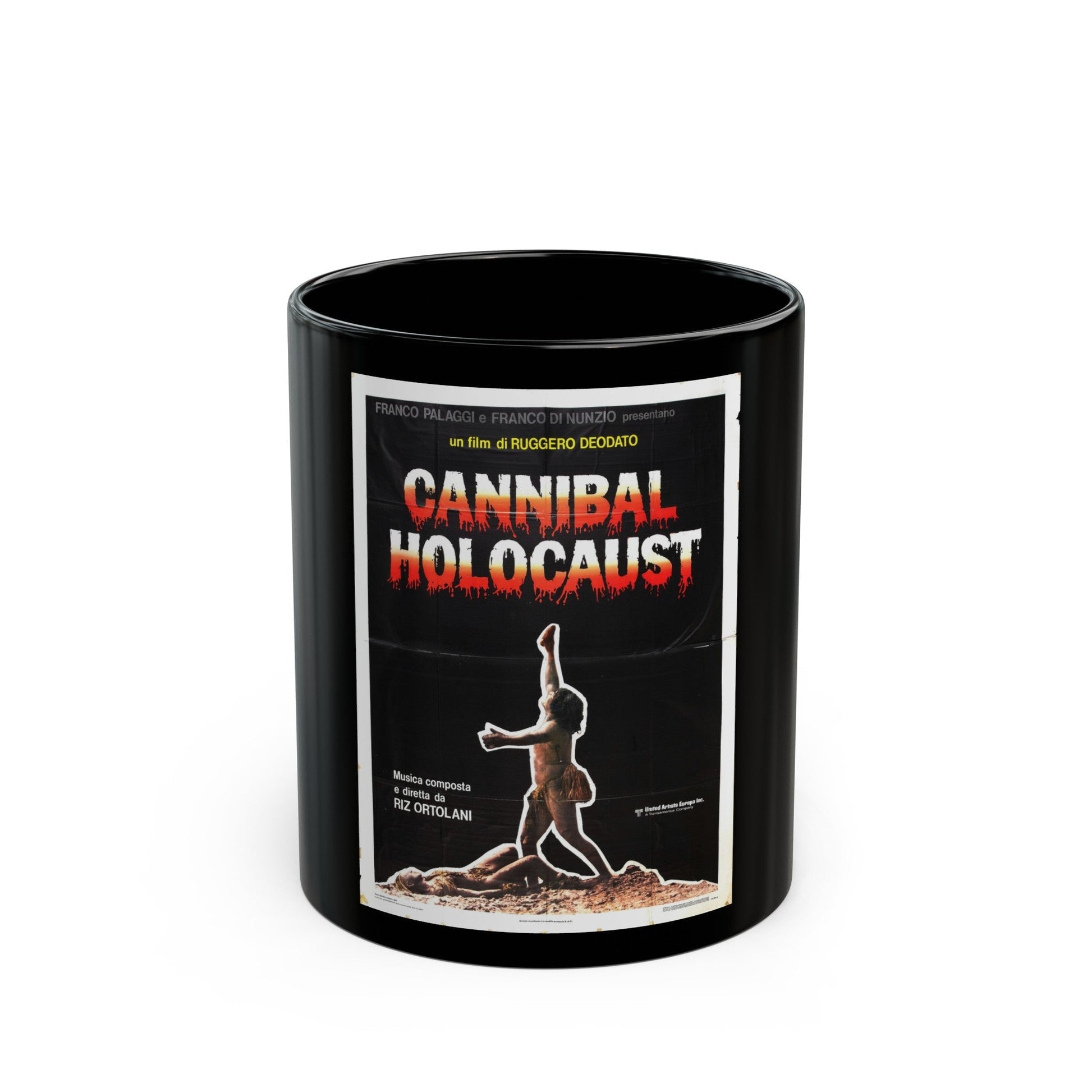 CANNIBAL HOLOCAUST (2) 1980 Movie Poster - Black Coffee Mug-11oz-The Sticker Space