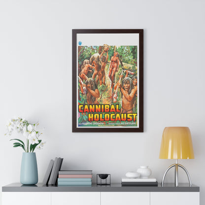 CANNIBAL HOLOCAUST (Belgian) 1980 - Framed Movie Poster-The Sticker Space