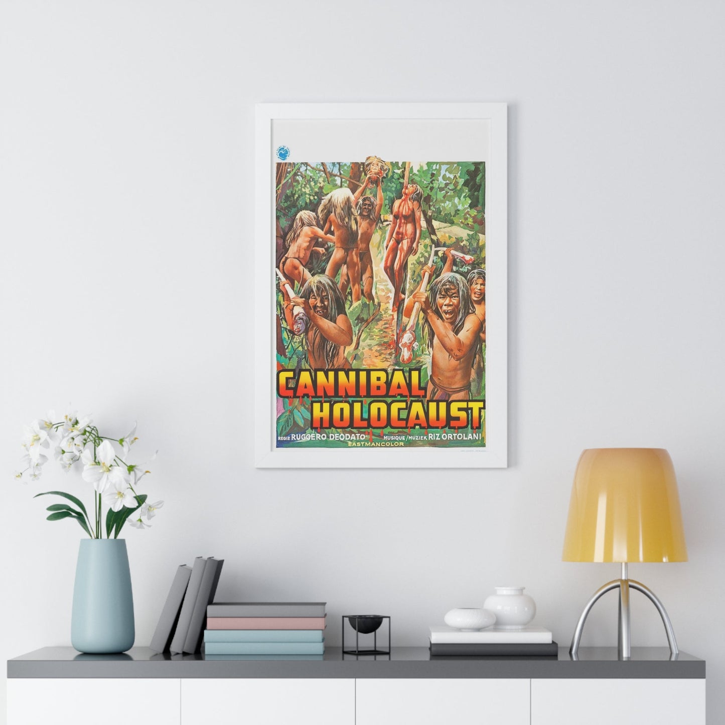 CANNIBAL HOLOCAUST (Belgian) 1980 - Framed Movie Poster-The Sticker Space