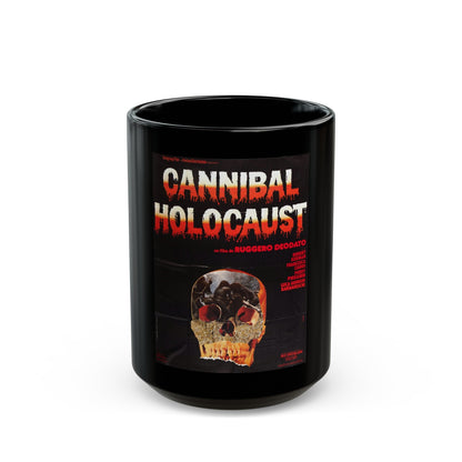 CANNIBAL HOLOCAUST (FRENCH) 1980 Movie Poster - Black Coffee Mug-15oz-The Sticker Space