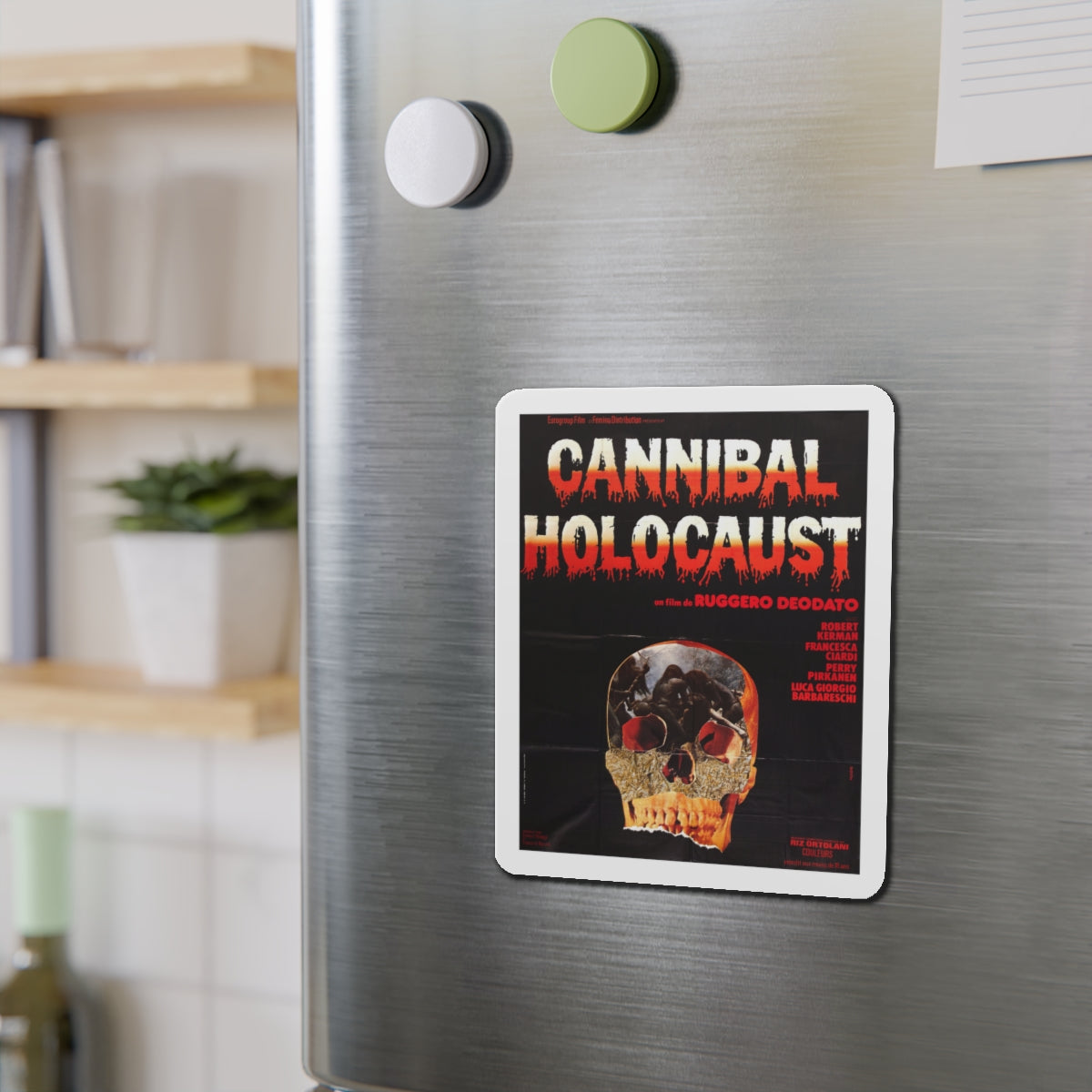 CANNIBAL HOLOCAUST (FRENCH) 1980 Movie Poster - Die-Cut Magnet-The Sticker Space