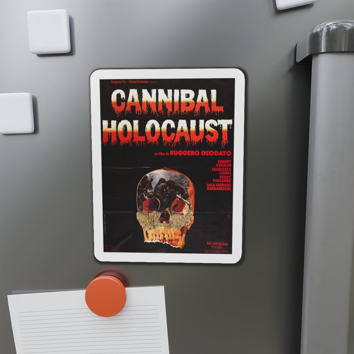 CANNIBAL HOLOCAUST (FRENCH) 1980 Movie Poster - Die-Cut Magnet-The Sticker Space