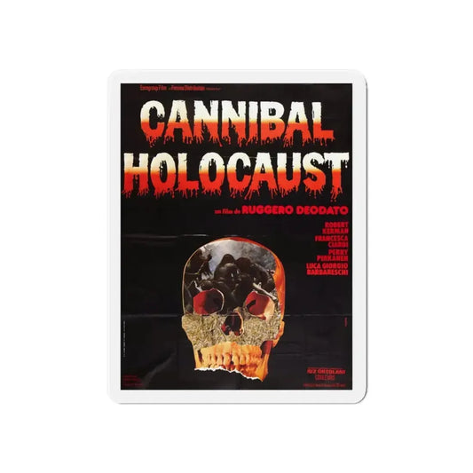 CANNIBAL HOLOCAUST (FRENCH) 1980 Movie Poster - Refrigerator Magnet 6 Inch - The Sticker Space