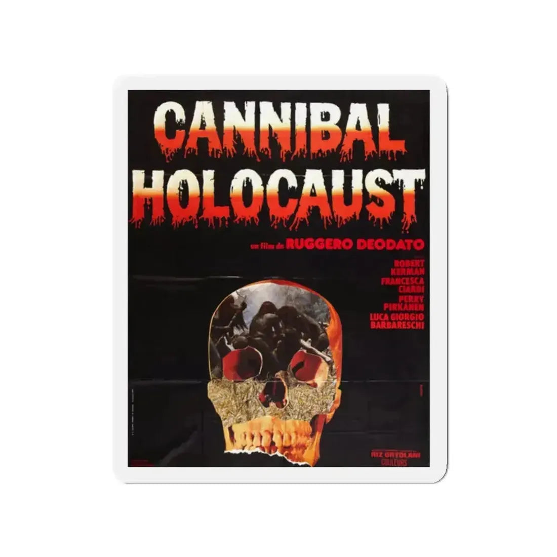 CANNIBAL HOLOCAUST (FRENCH) 1980 Movie Poster - Refrigerator Magnet - The Sticker Space