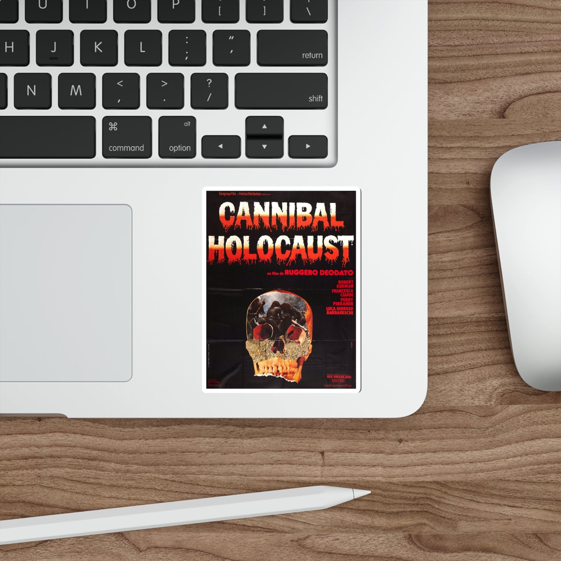 CANNIBAL HOLOCAUST (FRENCH) 1980 Movie Poster STICKER Vinyl Die-Cut Decal-The Sticker Space