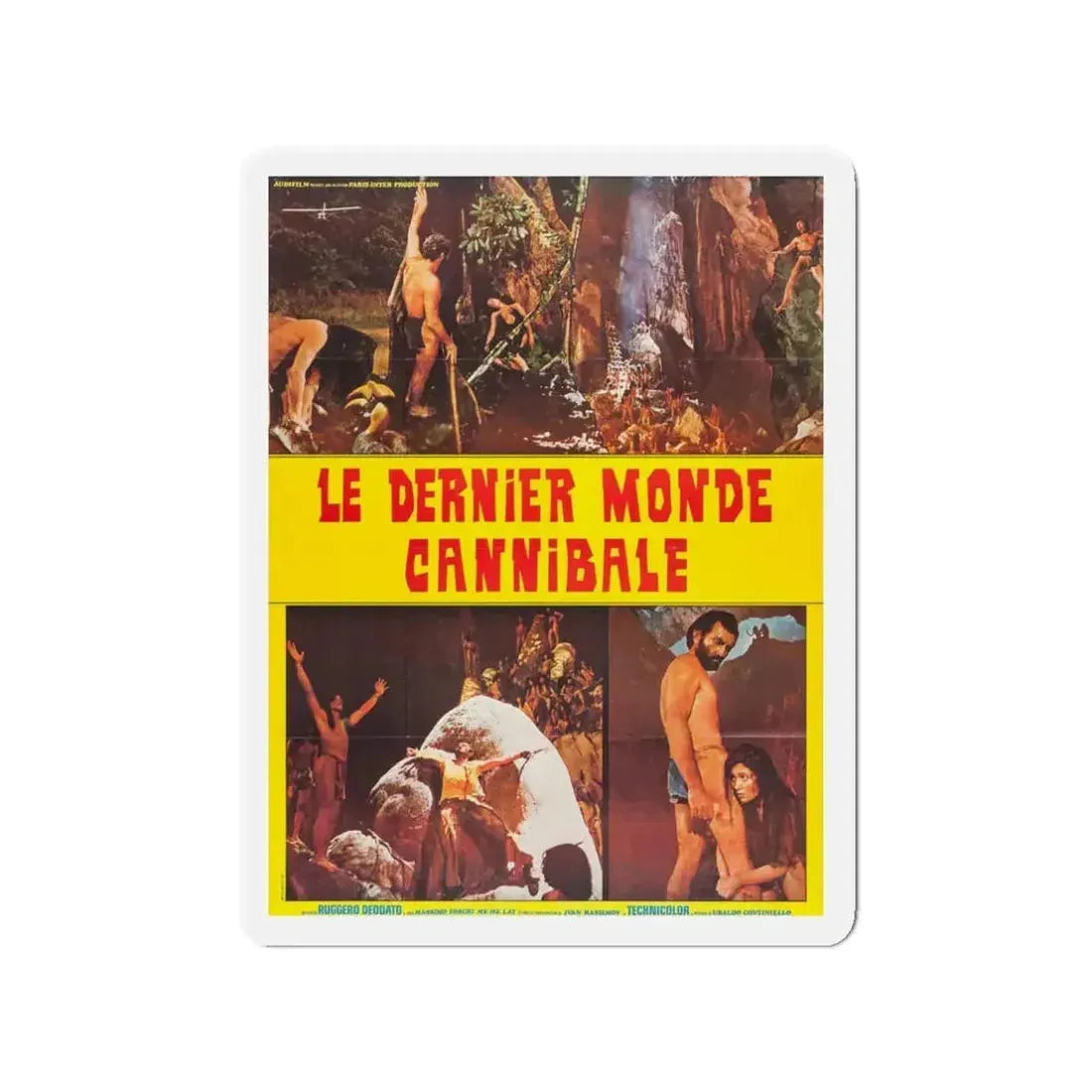 CANNIBAL HOLOCAUST (FRENCH) 2 1980 Movie Poster - Refrigerator Magnet - The Sticker Space