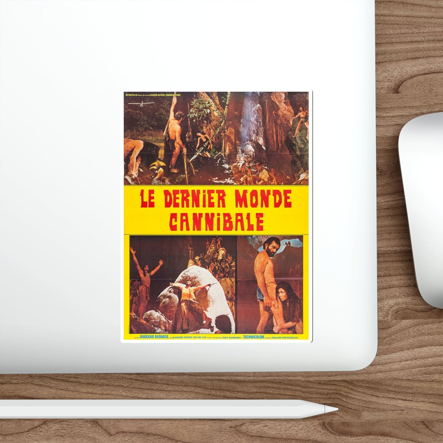 CANNIBAL HOLOCAUST (FRENCH) 2 1980 Movie Poster STICKER Vinyl Die-Cut Decal-The Sticker Space