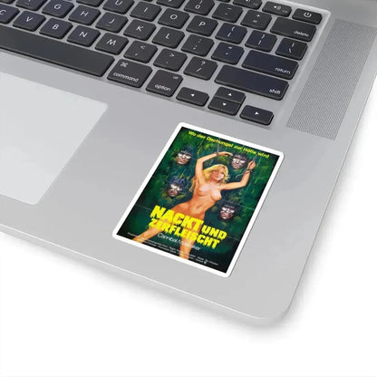 CANNIBAL HOLOCAUST (GERMAN) 1980 Movie Poster - STICKER Vinyl Kiss-Cut Decal - The Sticker Space