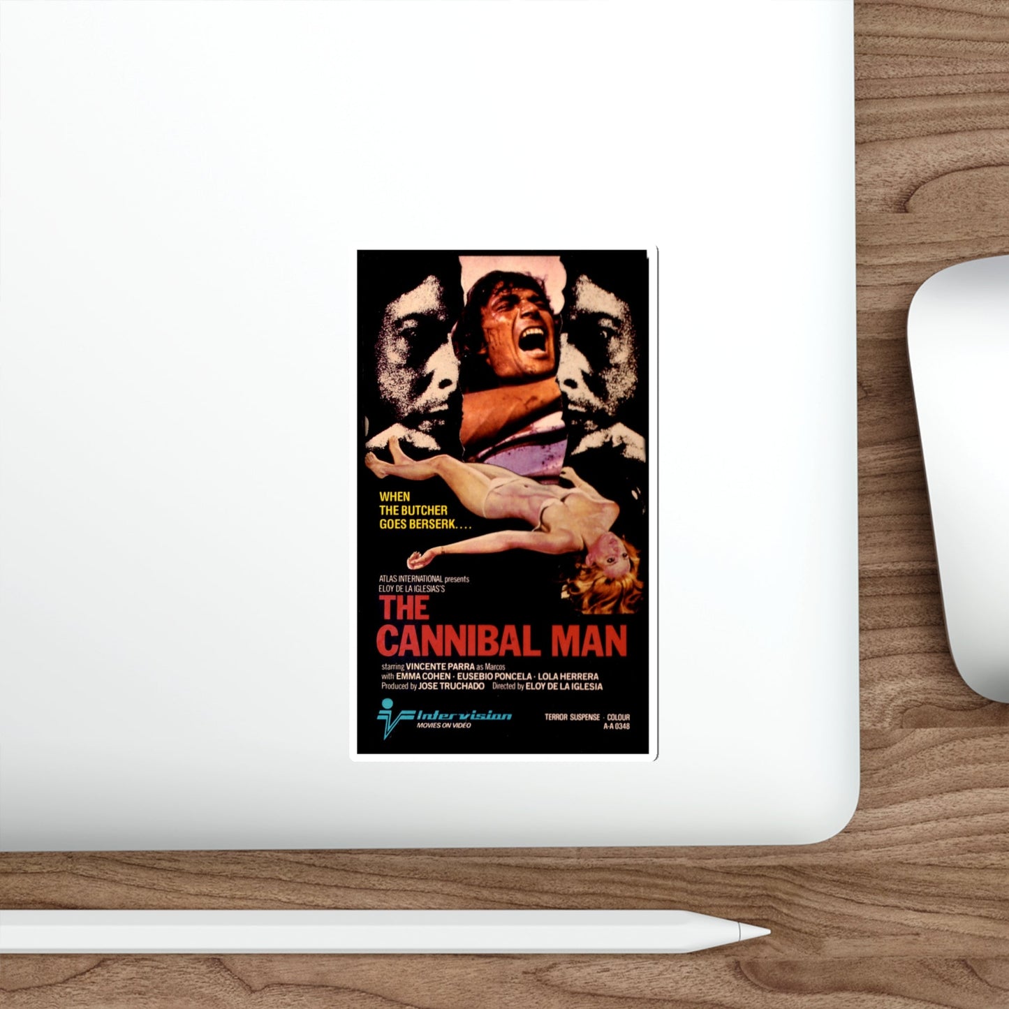 CANNIBAL MAN 1972 Movie Poster STICKER Vinyl Die-Cut Decal-The Sticker Space