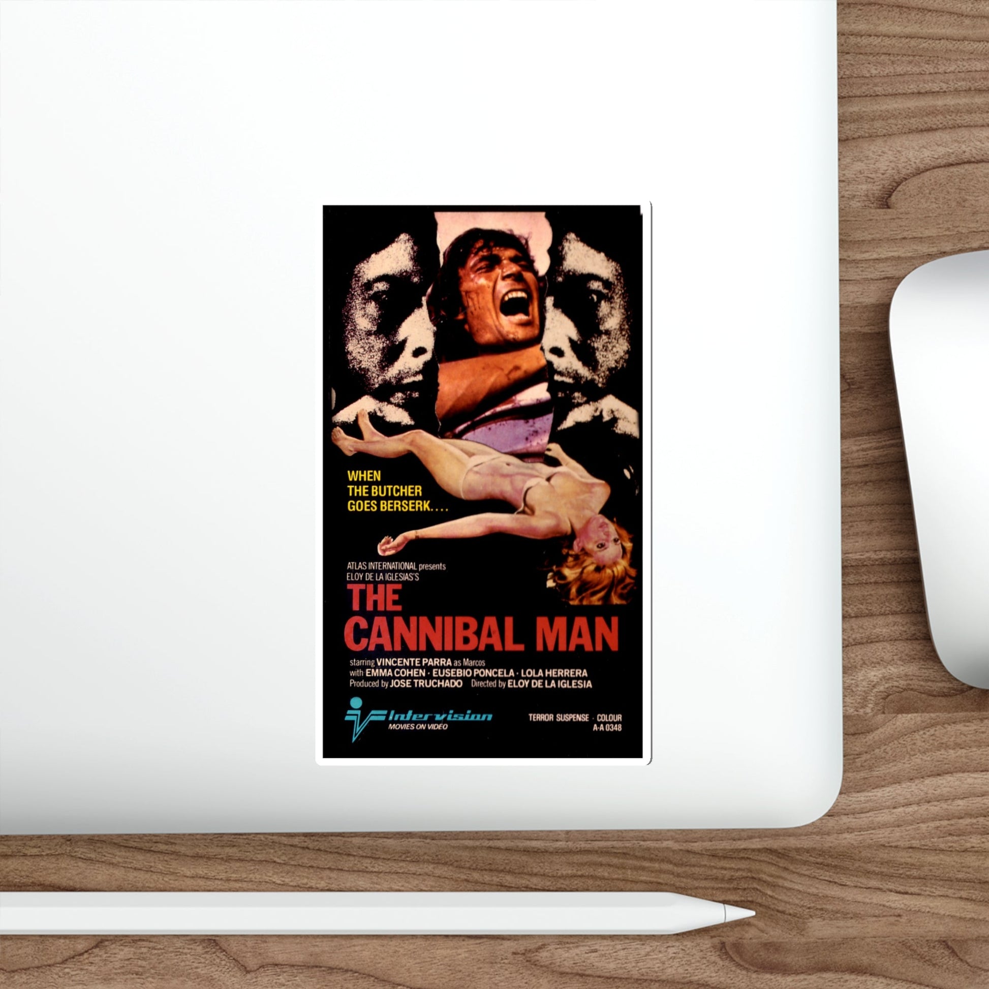 CANNIBAL MAN 1972 Movie Poster STICKER Vinyl Die-Cut Decal-The Sticker Space