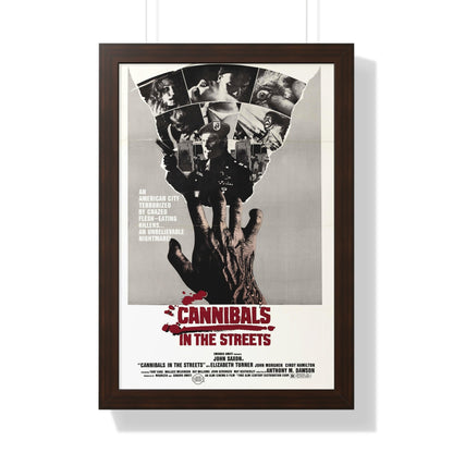 CANNIBALS IN THE STREETS 1980 - Framed Movie Poster-16″ x 24″-The Sticker Space