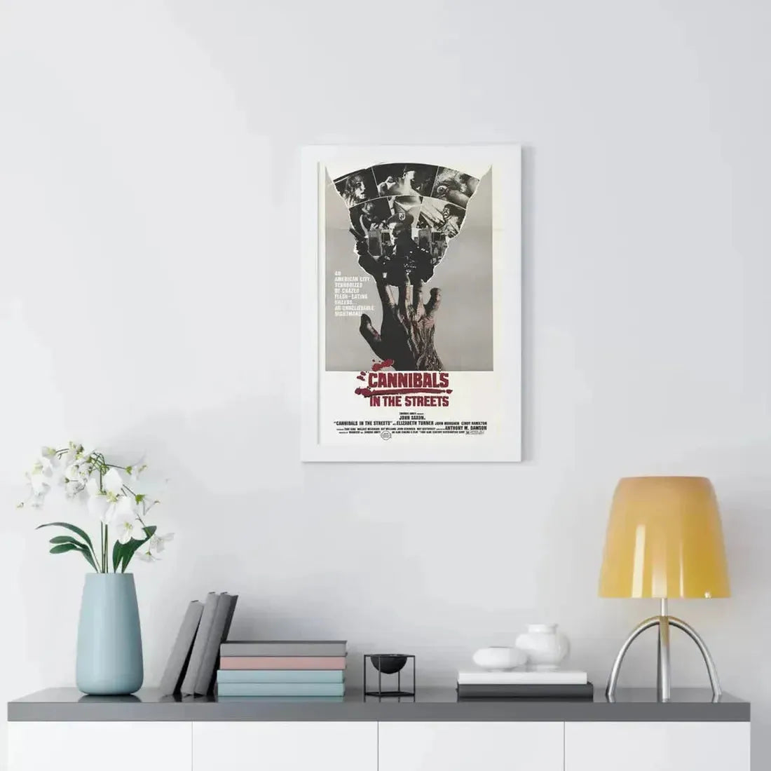 CANNIBALS IN THE STREETS 1980 - Framed Movie Poster - The Sticker Space