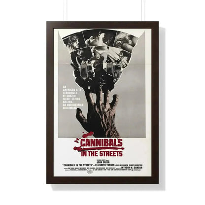 CANNIBALS IN THE STREETS 1980 - Framed Movie Poster - The Sticker Space